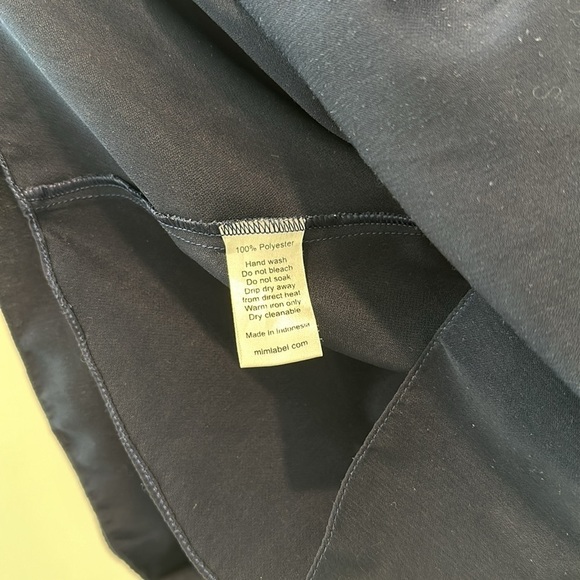 MLM Maison Off The Shoulder Blouse Top Navy Heritage Prep Preppy Resortwear Cute - Picture 9 of 10